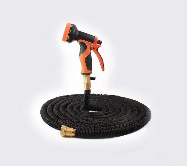 Large diameter expandable hose bulk garden hose with valve