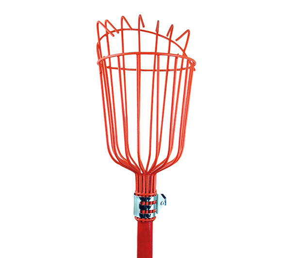 Wholesale hand post manual garden tool fruit picker with basket