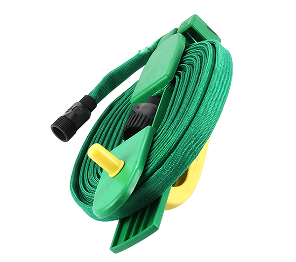 15m Flat Garden Hose Pipe hose Reel With 4 ways Spray Nozzle Gun Outdoor  Watering Hose 15M-Yuyao Gaozhan Garden toos Co,Ltd.