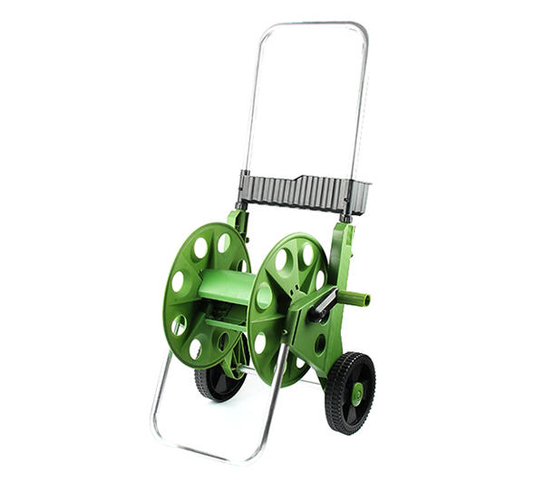 Professional garden supplier easy working hand-push type hose reel cart